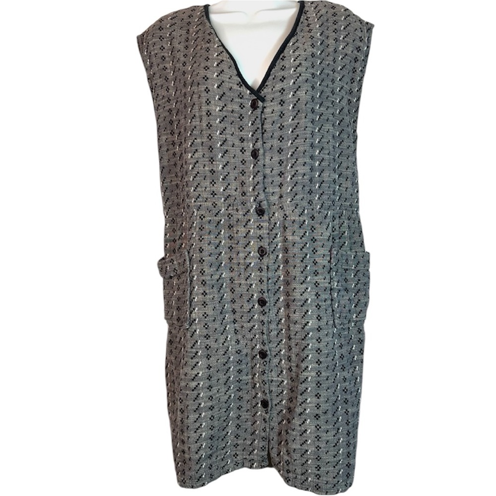 Ace & Jig Button-up V-neck Woven Dress Size Large